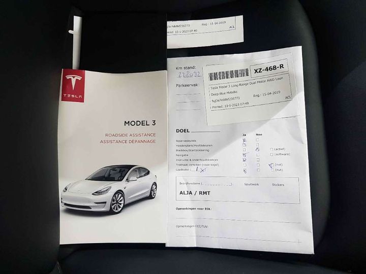 Photo 20 VIN: 5YJ3E7EB8KF236773 - TESLA MODEL 3 