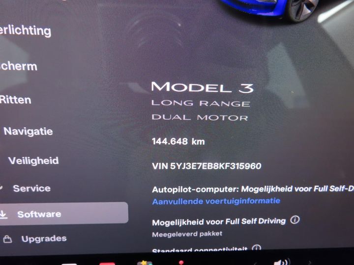 Photo 3 VIN: 5YJ3E7EB8KF315960 - TESLA MODEL 3 