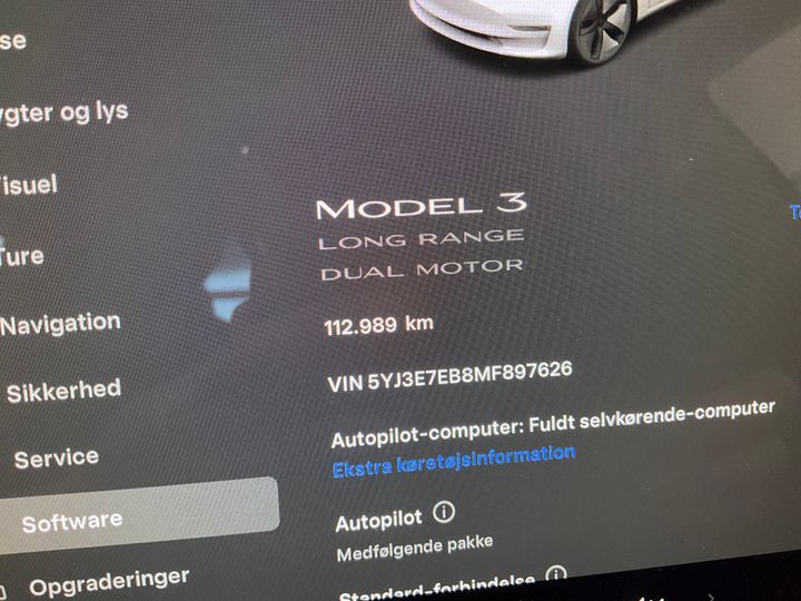 Photo 4 VIN: 5YJ3E7EB8MF897626 - TESLA MODEL 3 