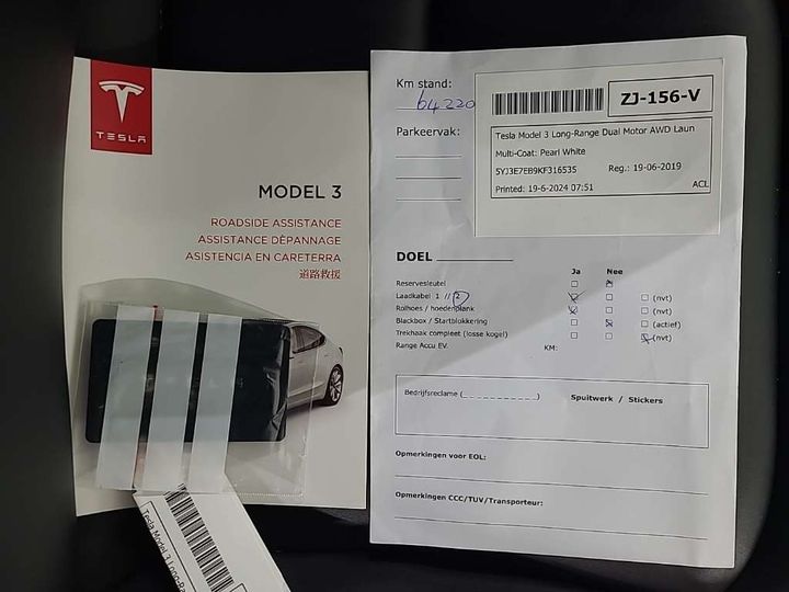 Photo 12 VIN: 5YJ3E7EB9KF316535 - TESLA MODEL 3 