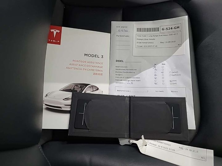 Photo 13 VIN: 5YJ3E7EB9KF335022 - TESLA MODEL 3 