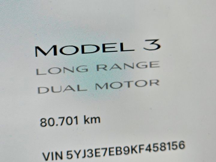 Photo 5 VIN: 5YJ3E7EB9KF458156 - TESLA MODEL 3 '18 BEV 