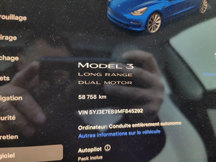 Photo 5 VIN: 5YJ3E7EB9MF845292 - TESLA MODEL 3 