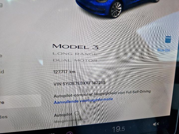 Photo 5 VIN: 5YJ3E7EBXKF342285 - TESLA MODEL 