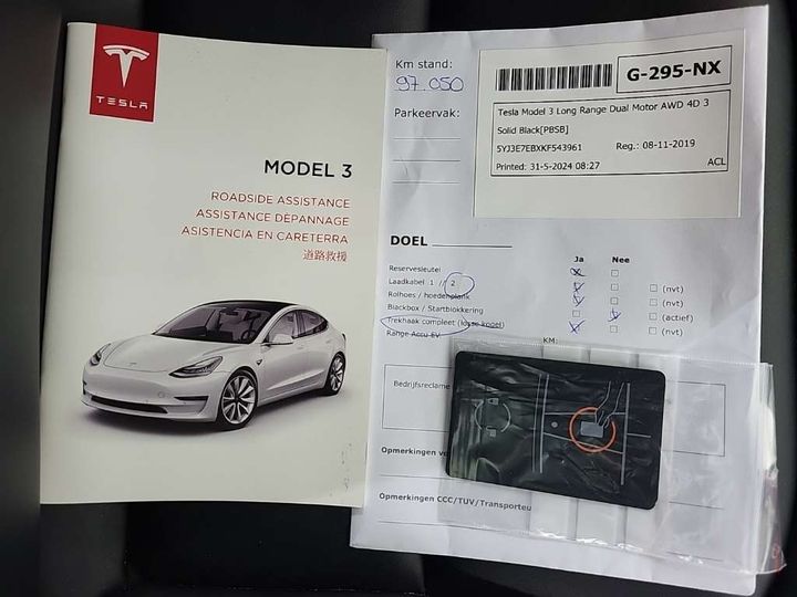 Photo 12 VIN: 5YJ3E7EBXKF543961 - TESLA MODEL 3 