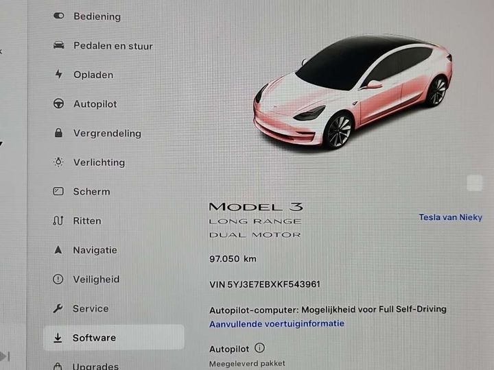 Photo 8 VIN: 5YJ3E7EBXKF543961 - TESLA MODEL 3 