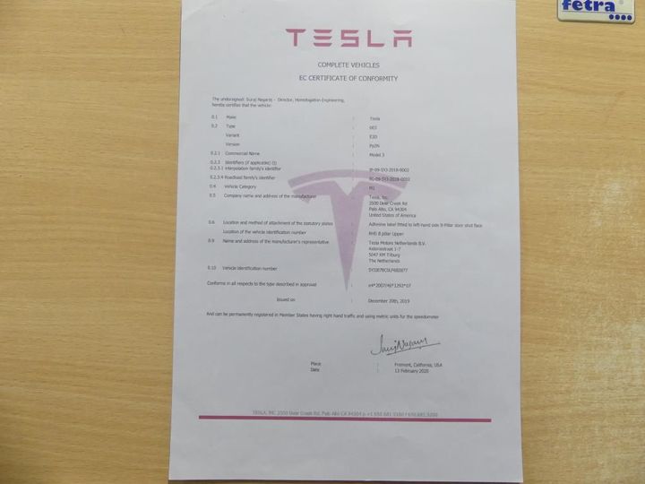 Photo 13 VIN: 5YJ3E7EC0LF682877 - TESLA MODEL 3 