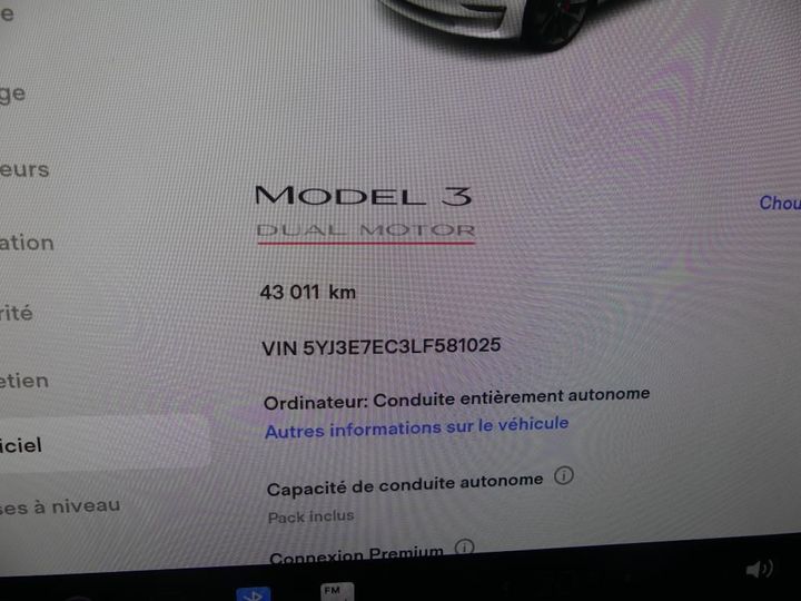 Photo 10 VIN: 5YJ3E7EC3LF581025 - TESLA MODEL 3 