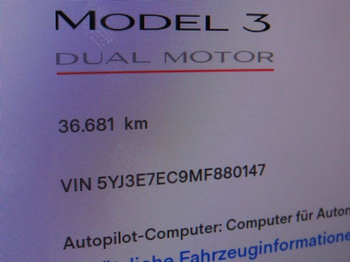 Photo 9 VIN: 5YJ3E7EC9MF880147 - TESLA MODEL 3 