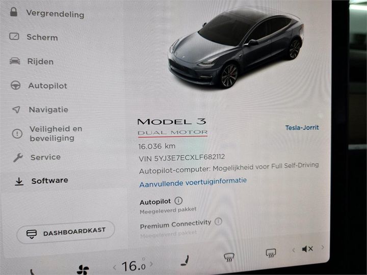 Photo 5 VIN: 5YJ3E7ECXLF682112 - TESLA MODEL 