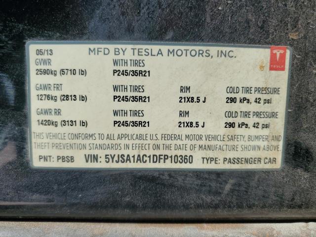 Photo 11 VIN: 5YJSA1AC1DFP10360 - TESLA MODEL S 