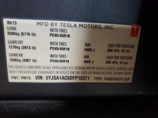 Photo 9 VIN: 5YJSA1AC6DFP10371 - TESLA MODEL S 