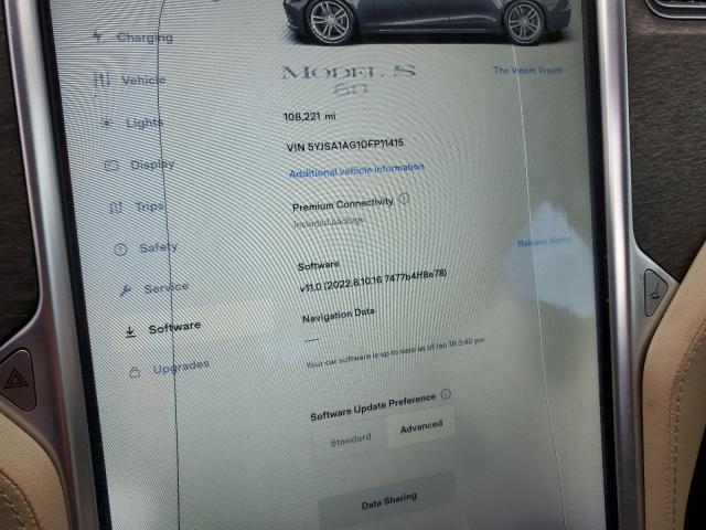 Photo 8 VIN: 5YJSA1AG1DFP11415 - TESLA MODEL S 