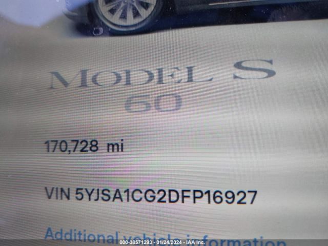 Photo 6 VIN: 5YJSA1CG2DFP16927 - TESLA MODEL S 