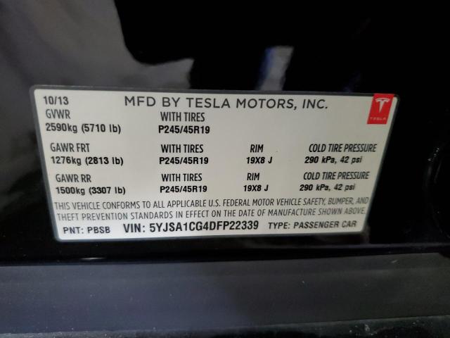 Photo 11 VIN: 5YJSA1CG4DFP22339 - TESLA MODEL S 