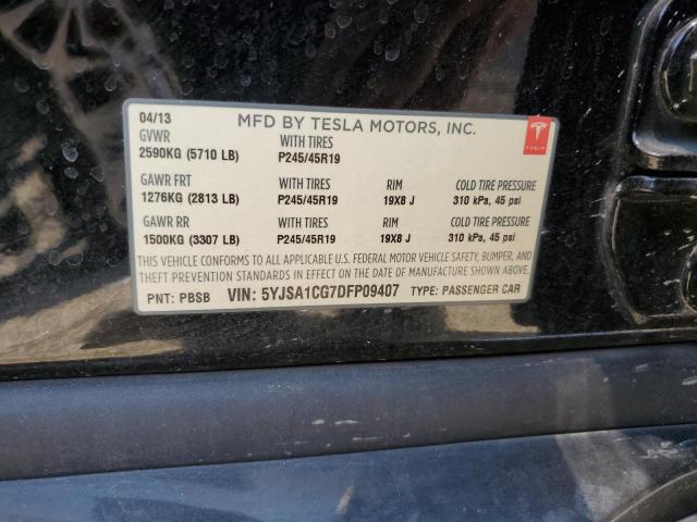 Photo 11 VIN: 5YJSA1CG7DFP09407 - TESLA MODEL S 