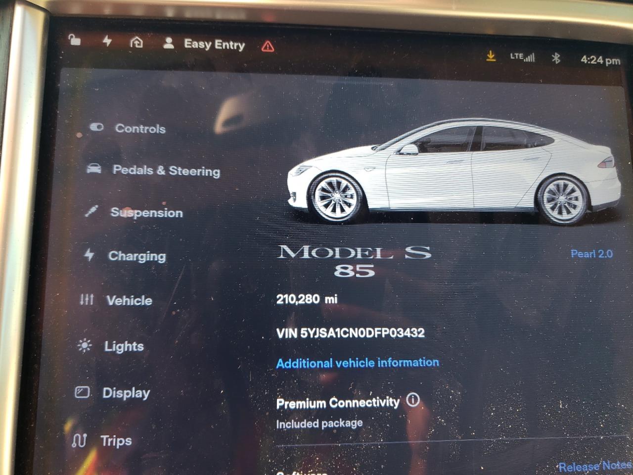 Photo 8 VIN: 5YJSA1CN0DFP03432 - TESLA MODEL S 