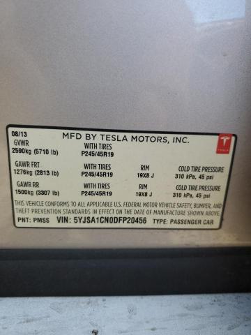 Photo 11 VIN: 5YJSA1CN0DFP20456 - TESLA MODEL S 