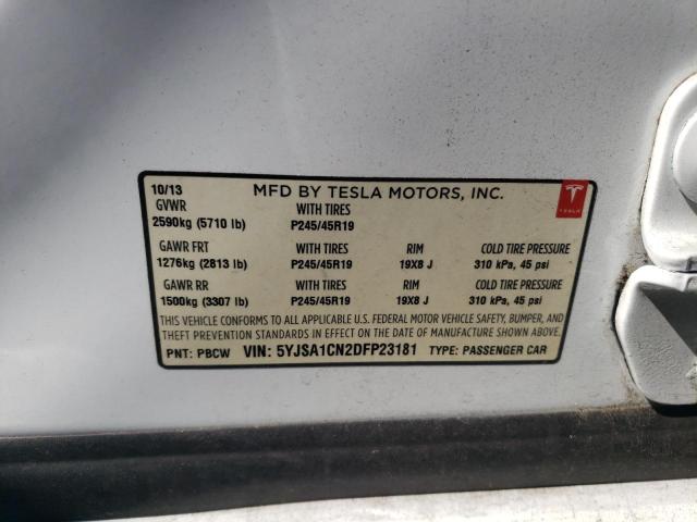 Photo 11 VIN: 5YJSA1CN2DFP23181 - TESLA MODEL S 