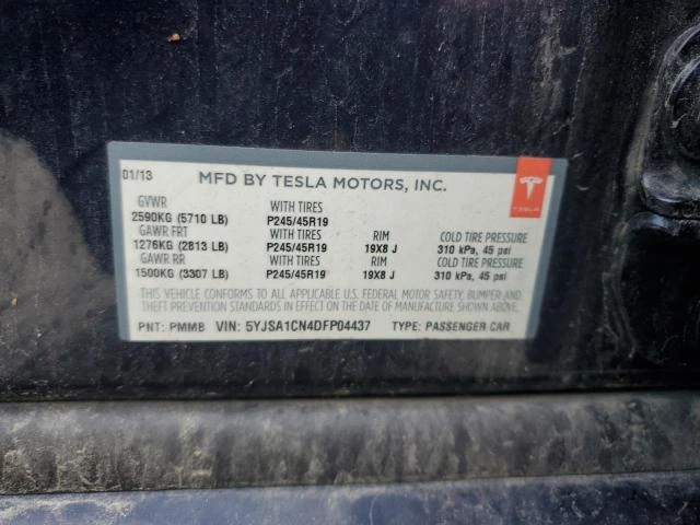 Photo 11 VIN: 5YJSA1CN4DFP04437 - TESLA MODEL S 