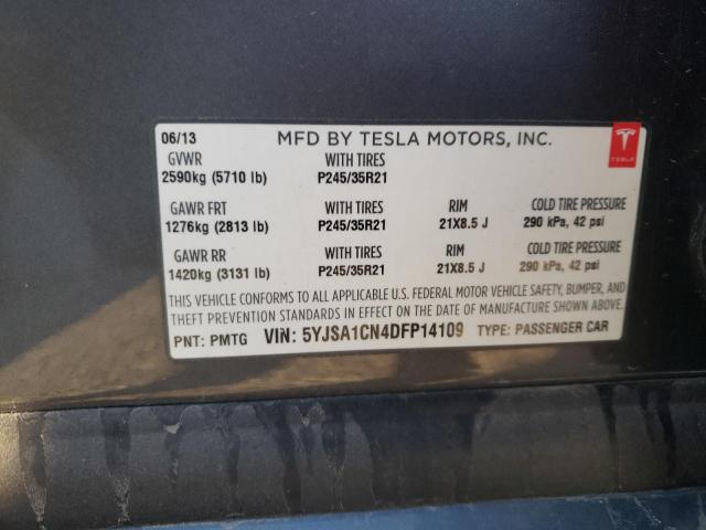 Photo 13 VIN: 5YJSA1CN4DFP14109 - TESLA MODEL S 