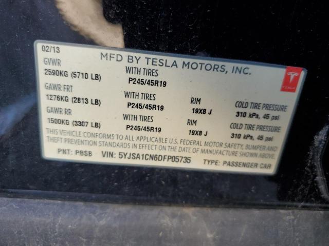 Photo 11 VIN: 5YJSA1CN6DFP05735 - TESLA MODEL S 