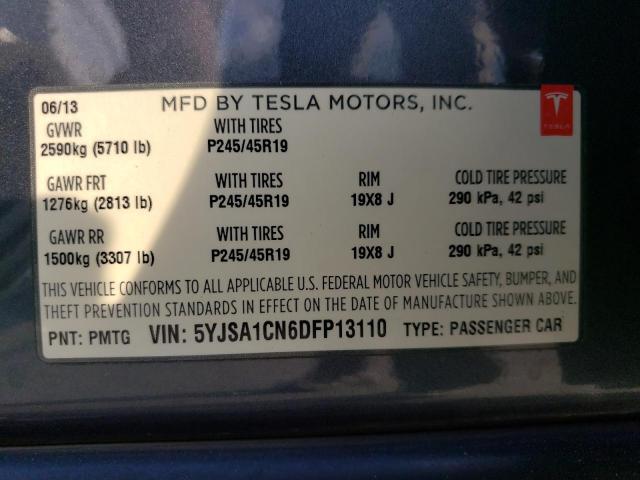 Photo 12 VIN: 5YJSA1CN6DFP13110 - TESLA MODEL S 