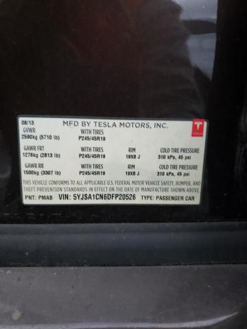 Photo 11 VIN: 5YJSA1CN6DFP20526 - TESLA MODEL S 