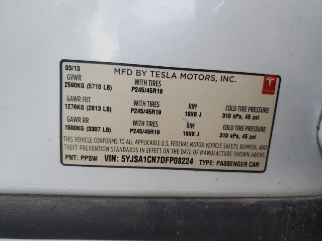 Photo 11 VIN: 5YJSA1CN7DFP08224 - TESLA MODEL S 