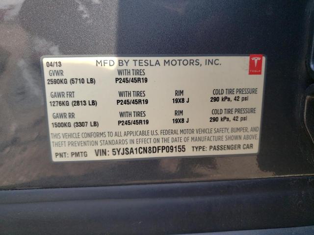 Photo 11 VIN: 5YJSA1CN8DFP09155 - TESLA MODEL S 