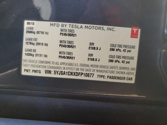 Photo 9 VIN: 5YJSA1CNXDFP10677 - TESLA MODEL S 