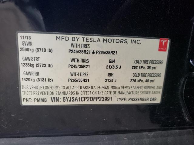 Photo 9 VIN: 5YJSA1CP2DFP23991 - TESLA MODEL S 