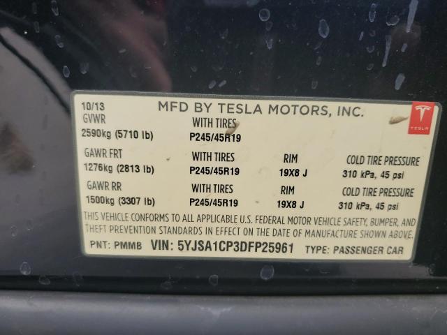 Photo 11 VIN: 5YJSA1CP3DFP25961 - TESLA MODEL S 