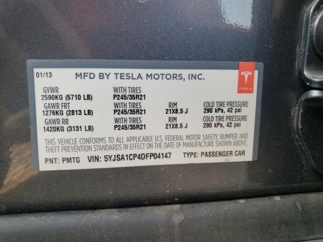 Photo 9 VIN: 5YJSA1CP4DFP04147 - TESLA MODEL S 