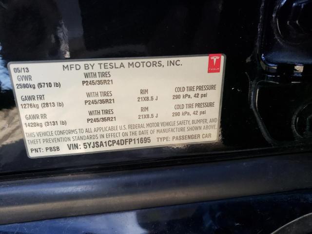 Photo 12 VIN: 5YJSA1CP4DFP11695 - TESLA MODEL S 