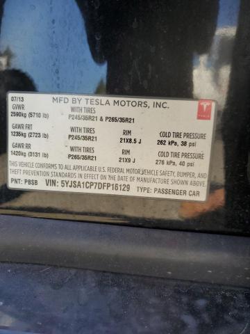 Photo 11 VIN: 5YJSA1CP7DFP16129 - TESLA MODEL S 