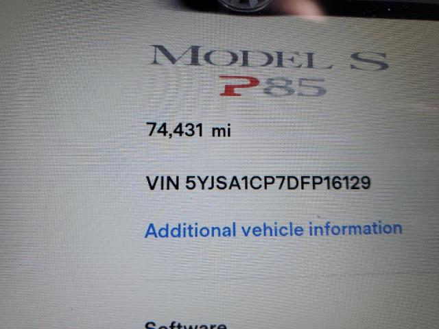 Photo 8 VIN: 5YJSA1CP7DFP16129 - TESLA MODEL S 