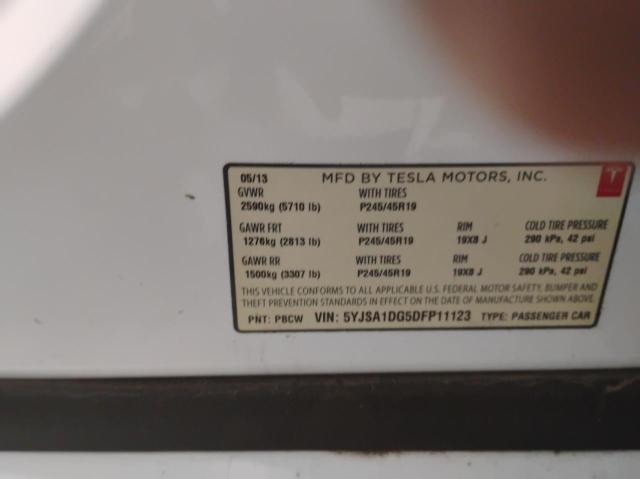 Photo 9 VIN: 5YJSA1DG5DFP11123 - TESLA MODEL S 