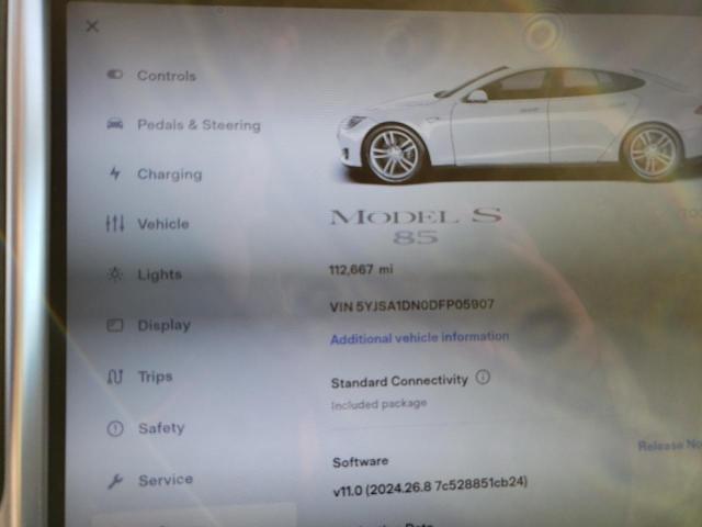 Photo 8 VIN: 5YJSA1DN0DFP05907 - TESLA MODEL S 