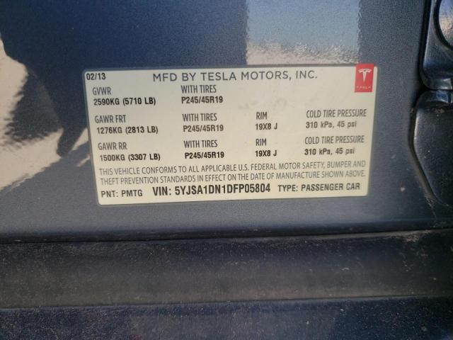 Photo 9 VIN: 5YJSA1DN1DFP05804 - TESLA MODEL S 