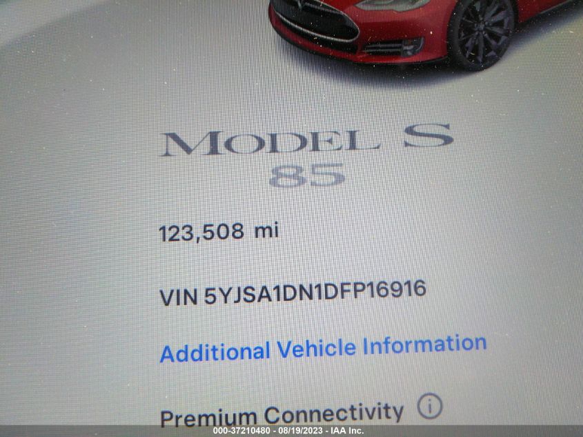 Photo 12 VIN: 5YJSA1DN1DFP16916 - TESLA MODEL S 