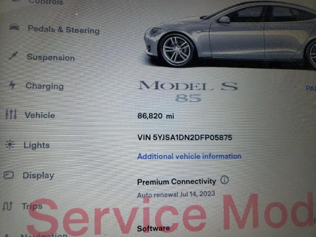 Photo 8 VIN: 5YJSA1DN2DFP05875 - TESLA MODEL S 