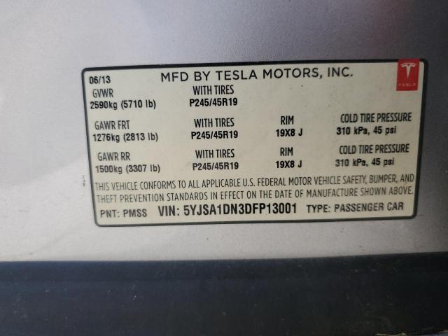 Photo 11 VIN: 5YJSA1DN3DFP13001 - TESLA MODEL S 