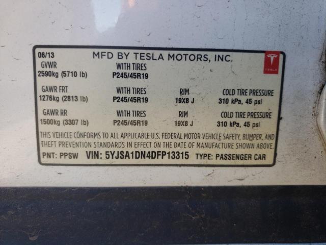 Photo 9 VIN: 5YJSA1DN4DFP13315 - TESLA MODEL S 