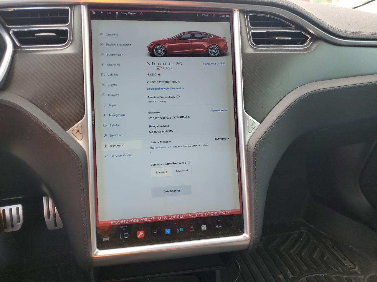 Photo 11 VIN: 5YJSA1DP0DFP09277 - TESLA MODEL S 