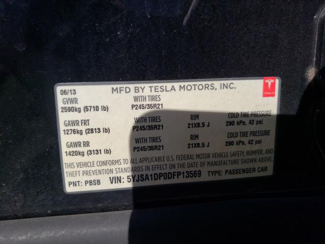 Photo 9 VIN: 5YJSA1DP0DFP13569 - TESLA MODEL S 