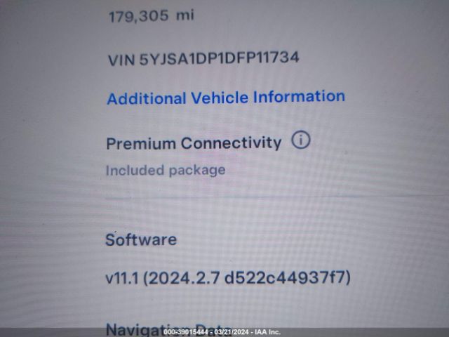 Photo 8 VIN: 5YJSA1DP1DFP11734 - TESLA MODEL S 