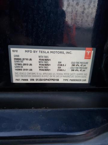 Photo 11 VIN: 5YJSA1DP4CFP03156 - TESLA MODEL S 