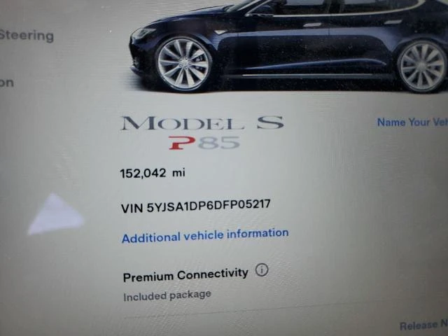 Photo 8 VIN: 5YJSA1DP6DFP05217 - TESLA MODEL S 