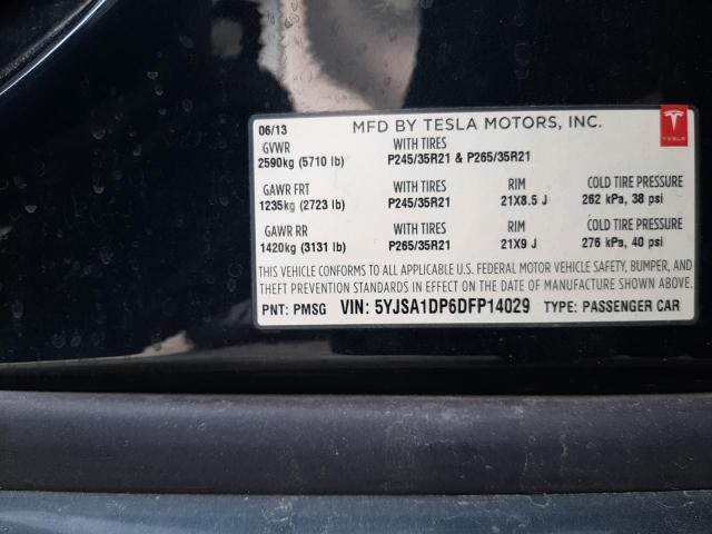 Photo 11 VIN: 5YJSA1DP6DFP14029 - TESLA MODEL S 